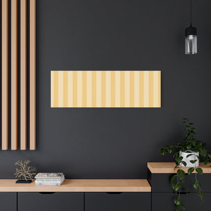 Buttercup Stripe Stretched Canvas Wall Art