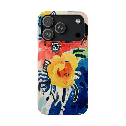 Abstract Flora Snap Phone Case