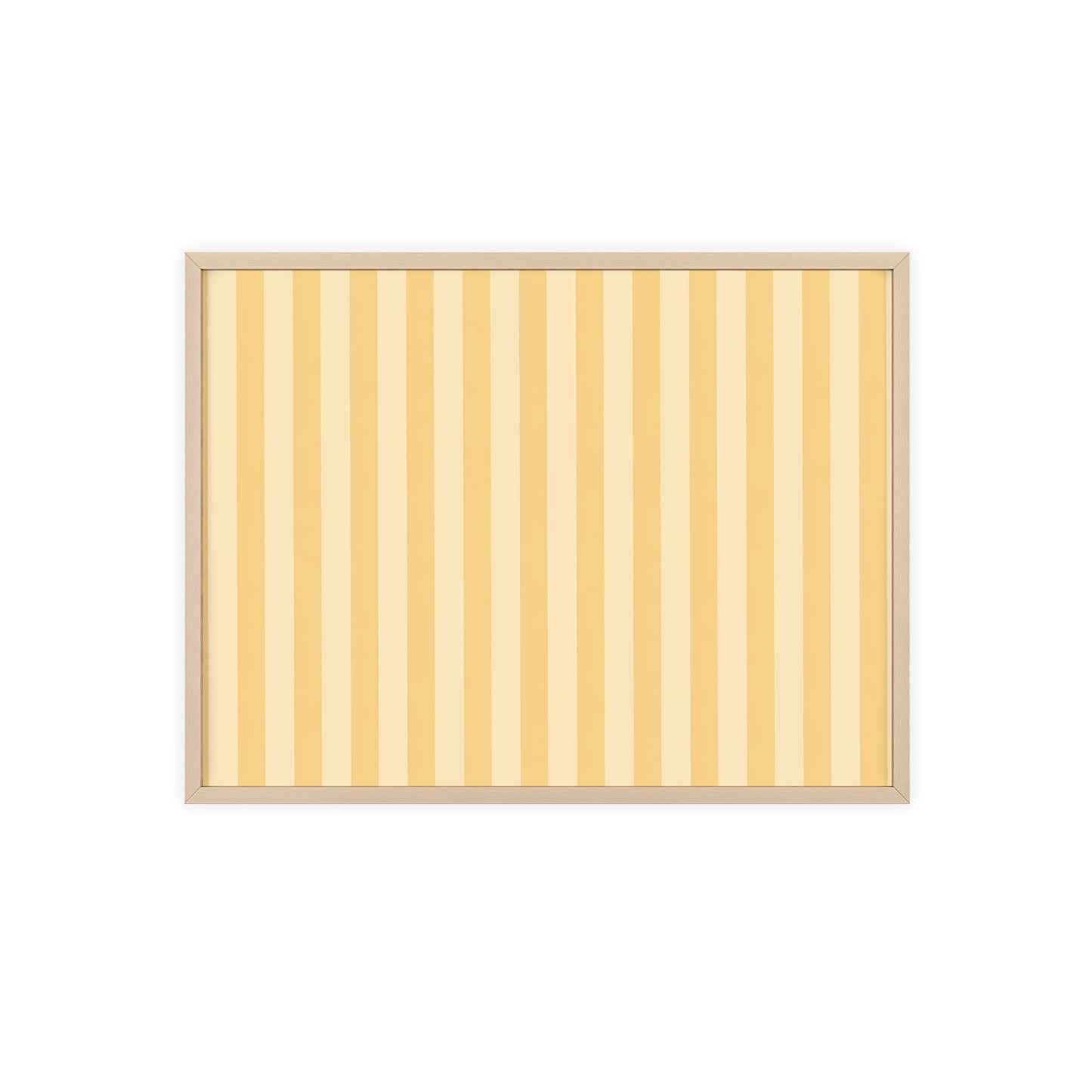 Buttercup Stripe Wood Framed Posters