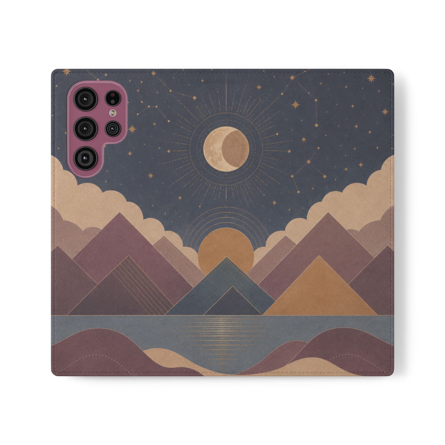 Celestial Vale Vegan Leather Flip Case