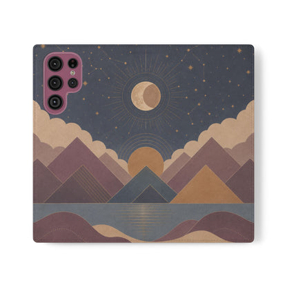 Celestial Vale Vegan Leather Flip Case