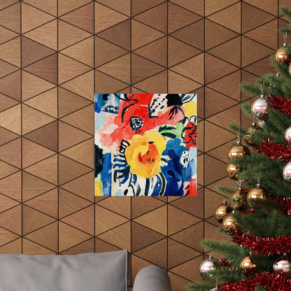Abstract Flora Art Poster