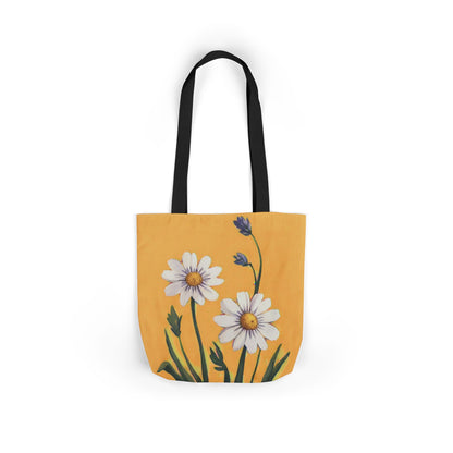 Spring Daisies Tote Bag with 5-Color Straps