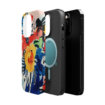 Abstract Flora Magnetic Phone Case