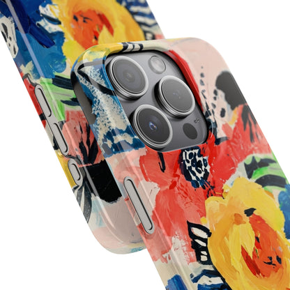 Abstract Flora Snap Phone Case