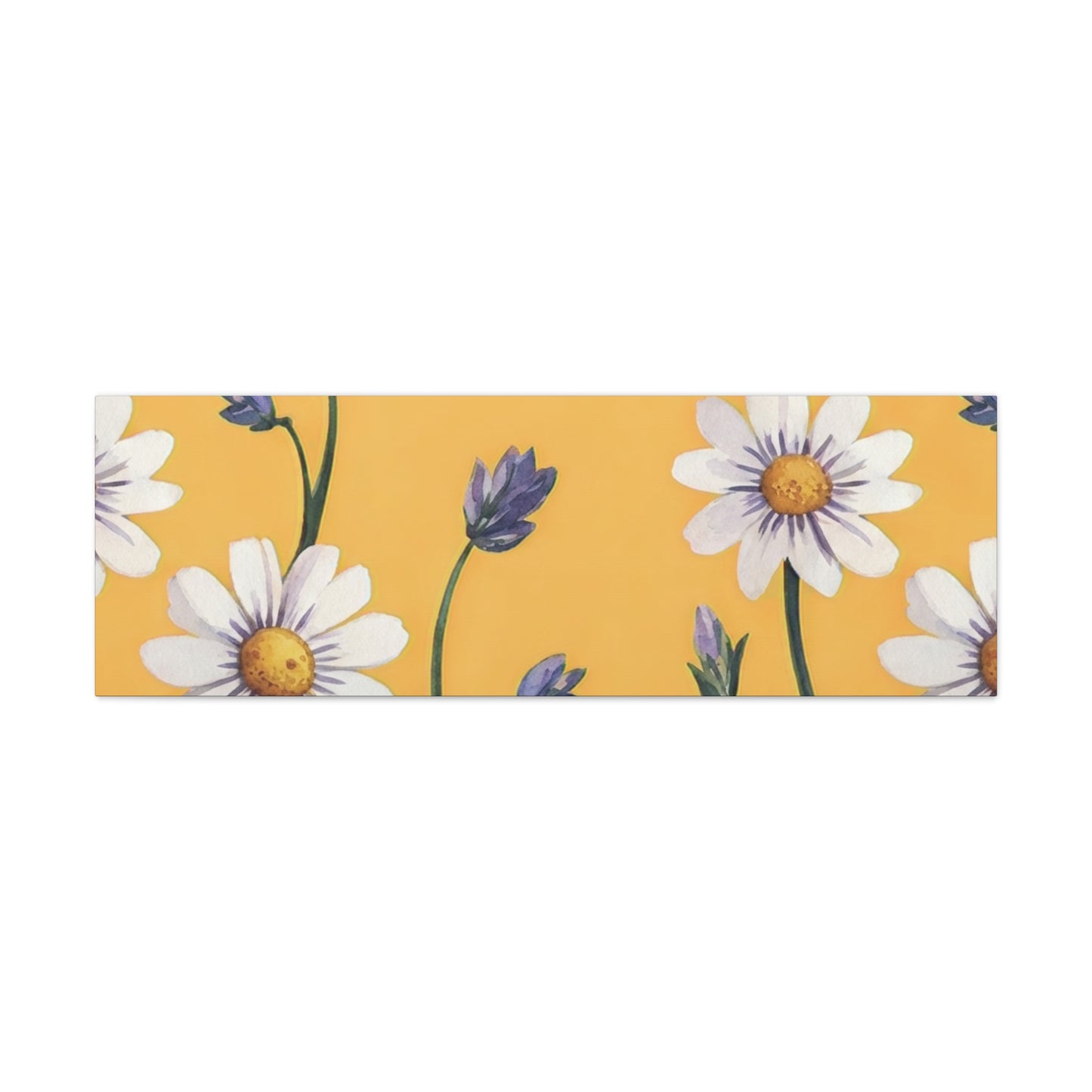 Spring Daisies Stretched Canvas Wall Art