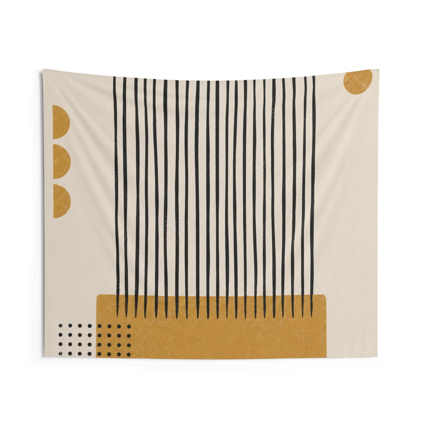 Ochre Cadence Wall Tapestry