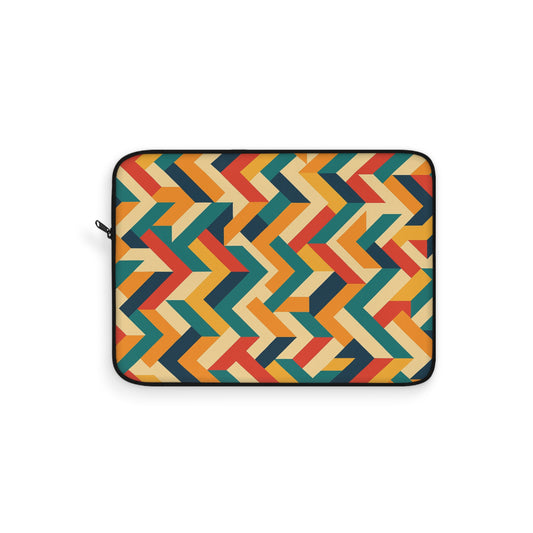 Colorful Geometric Laptop Sleeve, Stylish Computer Case, Trendy Tech Accessory, Unique Gift for Students, Travel Must-Have (Laptop Case - Pattern 0b)