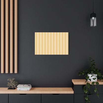Buttercup Stripe Stretched Canvas Wall Art