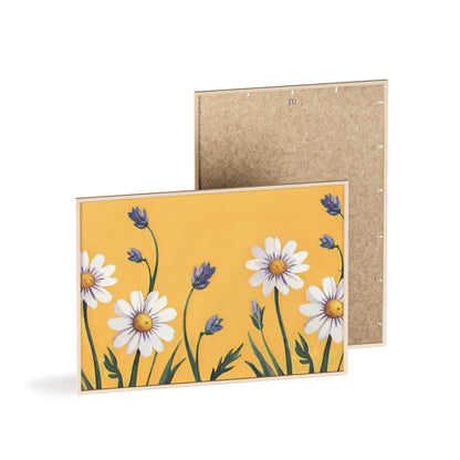 Spring Daisies Wood Framed Posters