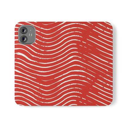 Scarlet Tide Vegan Leather Flip Case