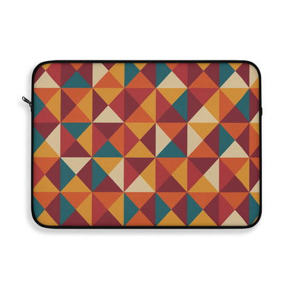Geometric Pattern Laptop Sleeve: Stylish Protection for Laptops, Tech Accessories, Gift for Students, Unique Design, Colorful Geometry