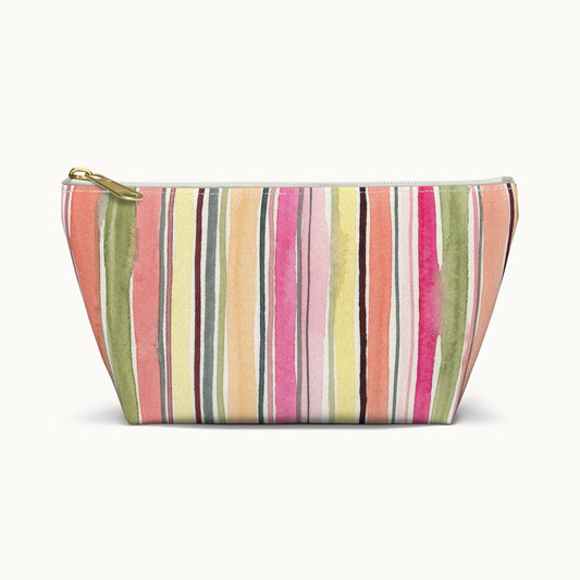 Summer Stripe Accessory Pouch