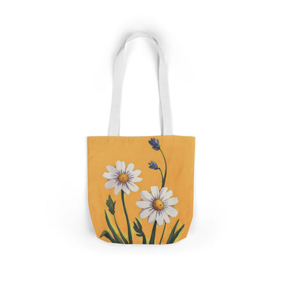 Spring Daisies Tote Bag with 5-Color Straps