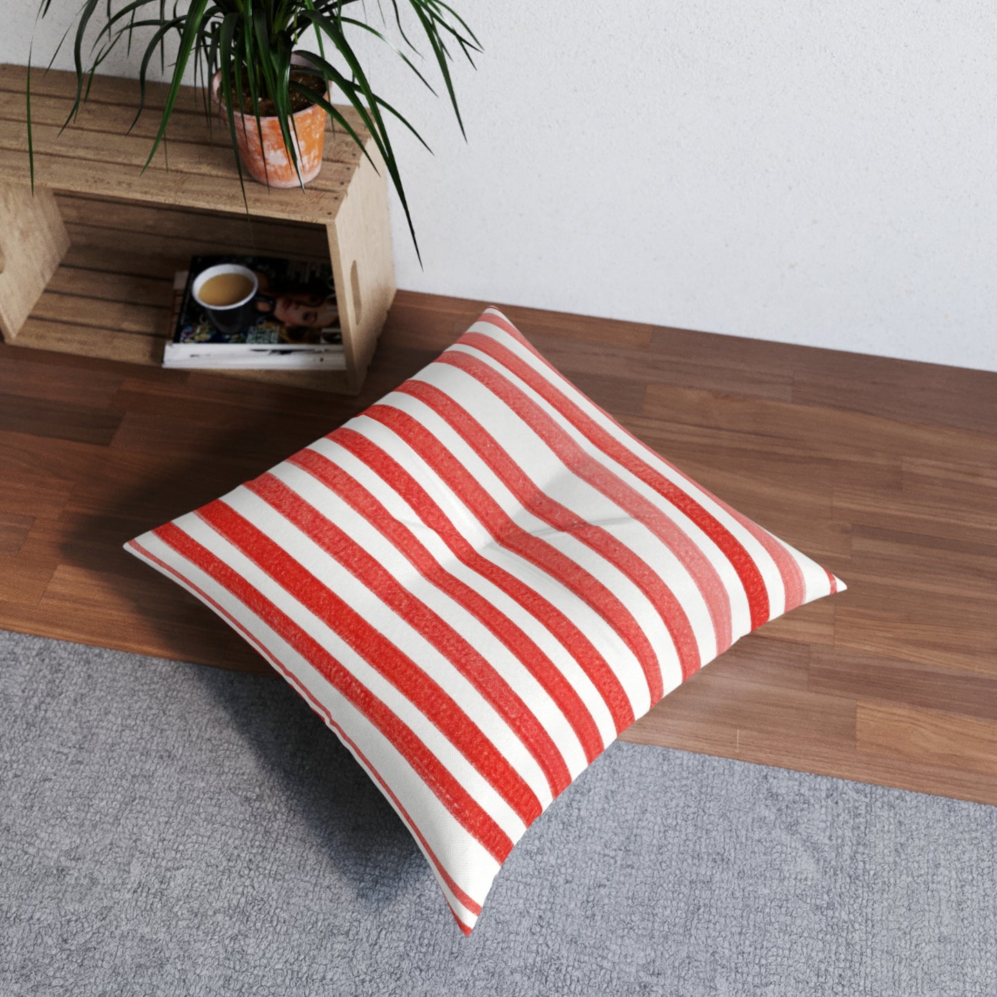 Square Tufted Floor Pillow