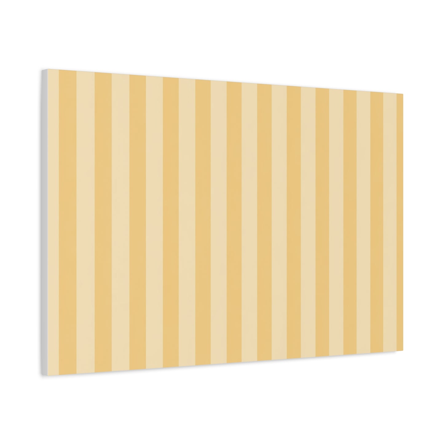Buttercup Stripe Stretched Canvas Wall Art
