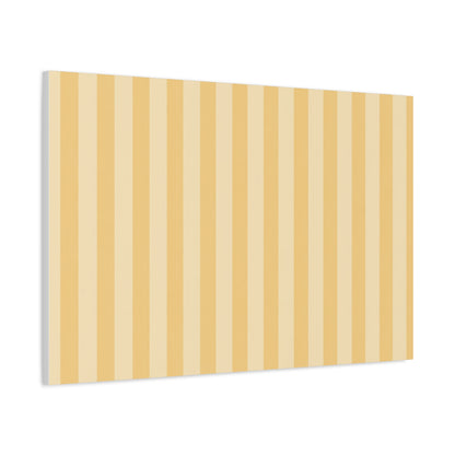 Buttercup Stripe Stretched Canvas Wall Art
