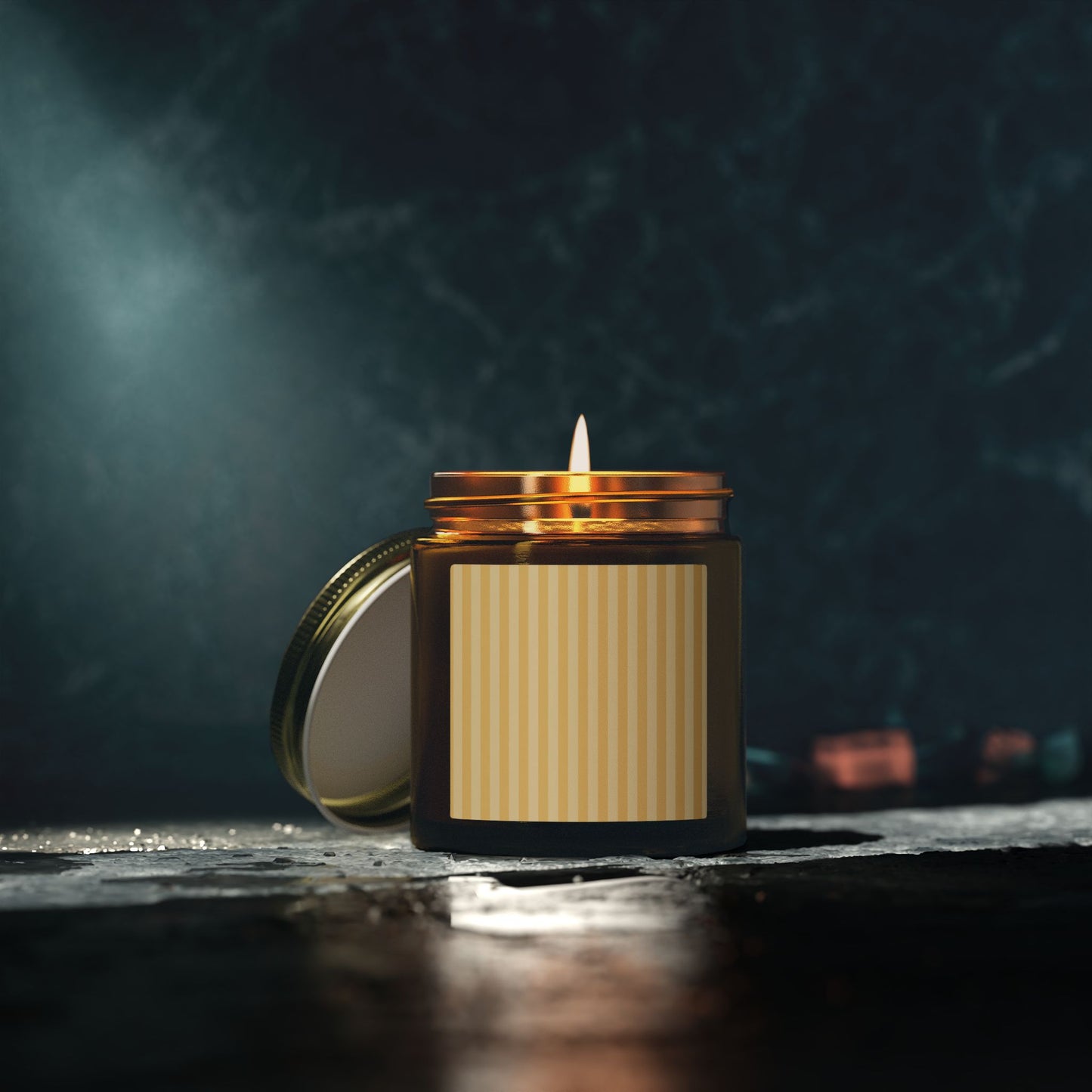 Buttercup Stripe Scented Candles