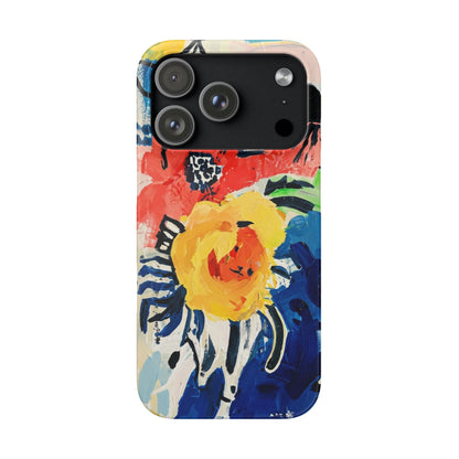 Abstract Flora Snap Phone Case