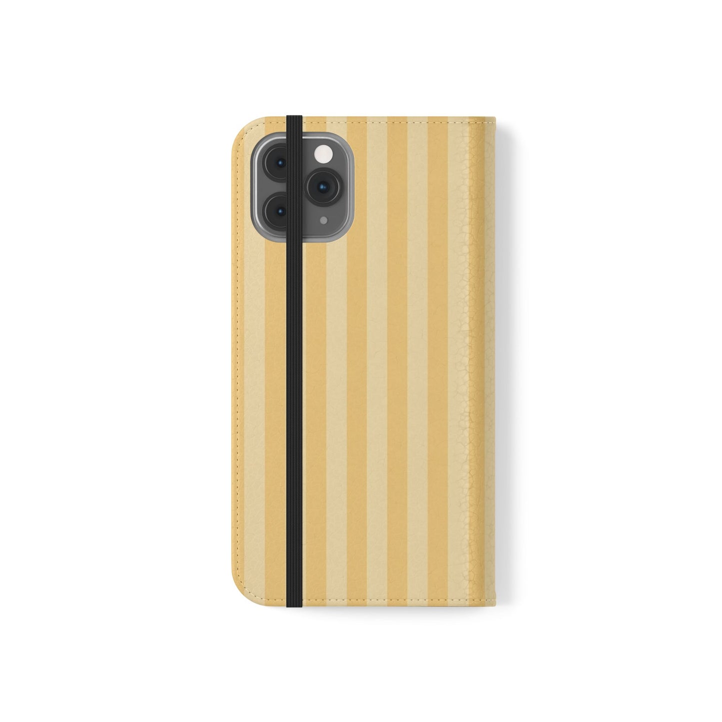 Buttercup Stripe Vegan Leather Flip Case