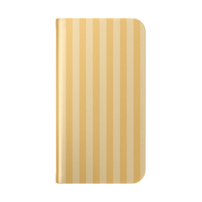 Buttercup Stripe Vegan Leather Flip Case