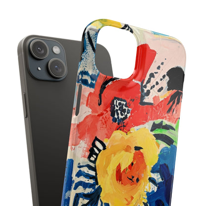 Abstract Flora Snap Phone Case