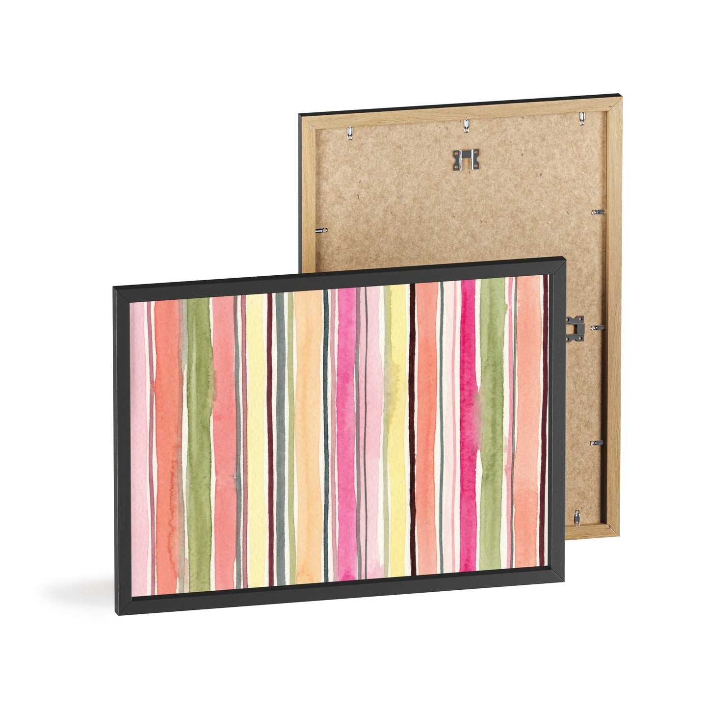 Summer Stripe Wood Framed Posters