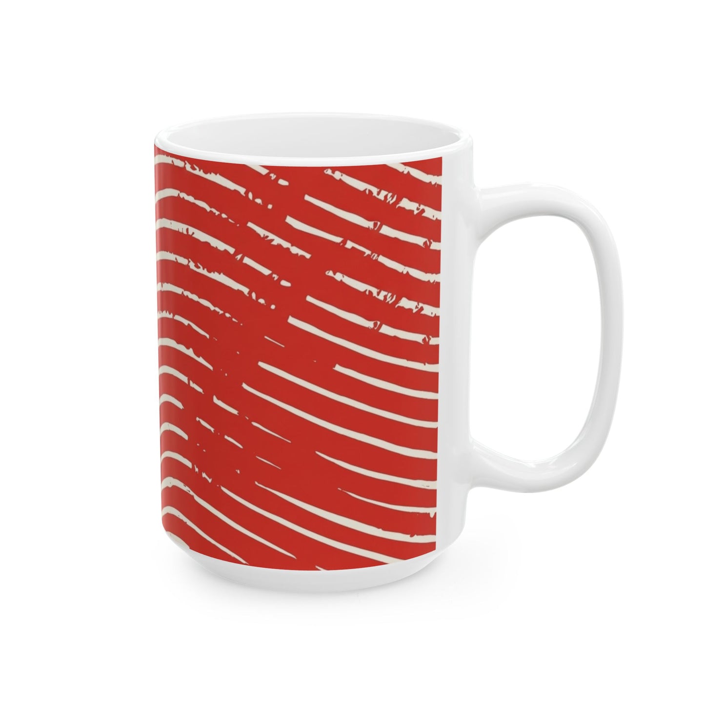 Scarlet Tide Ceramic Mug