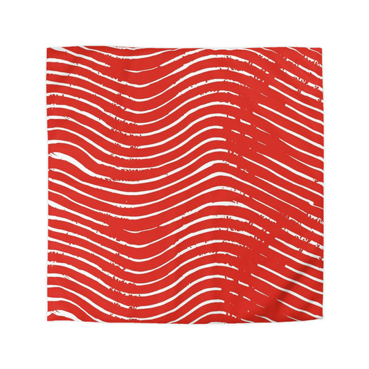 Scarlet Tide Microfiber Duvet Cover