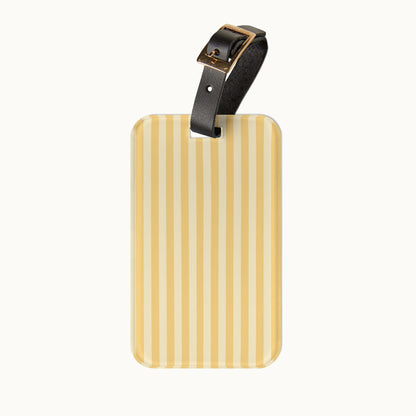 Buttercup Stripe Luggage Tag