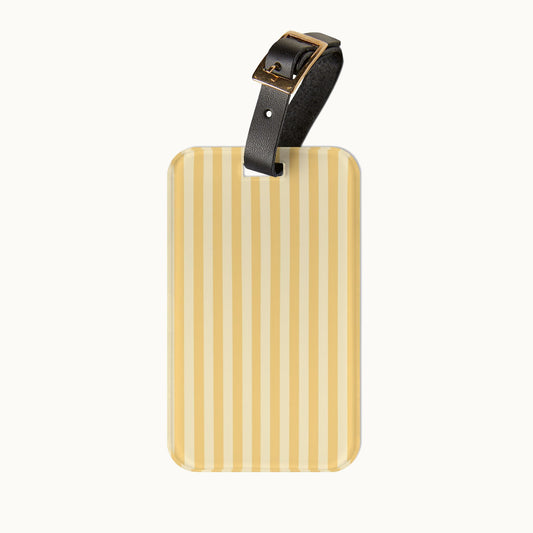 Buttercup Stripe Luggage Tag