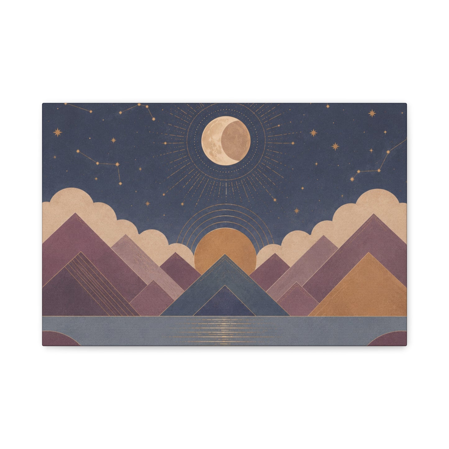 Celestial Vale Stretched Canvas Wall Art