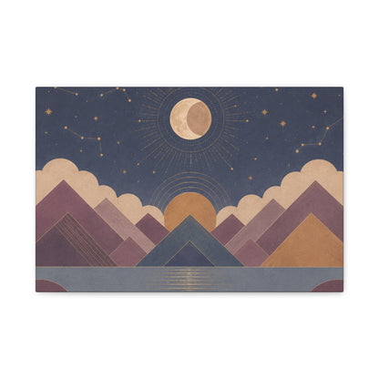 Celestial Vale Stretched Canvas Wall Art