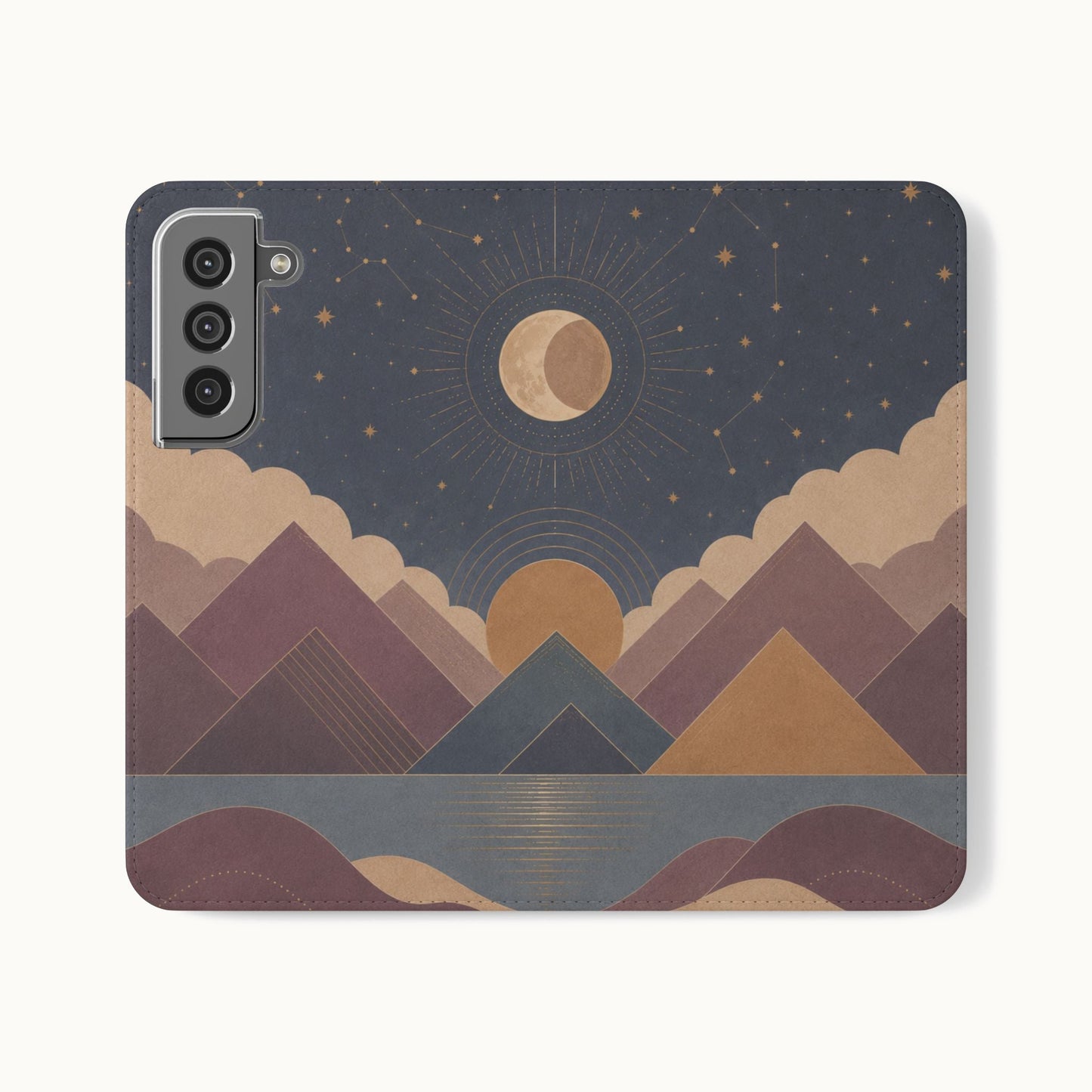 Celestial Vale Vegan Leather Flip Case