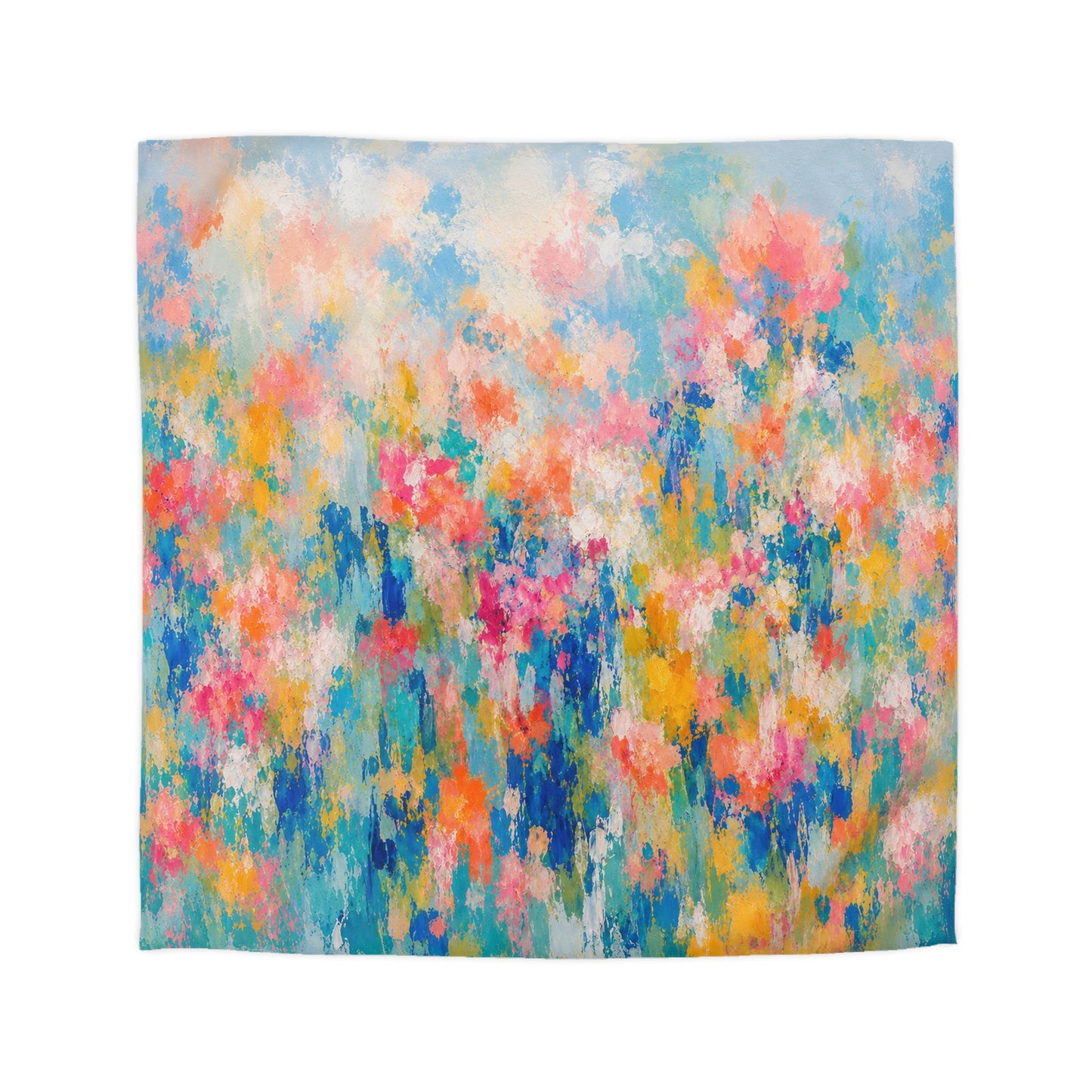 Chromatic Meadow Microfiber Duvet Cover