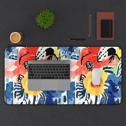 Abstract Flora Desk Mat