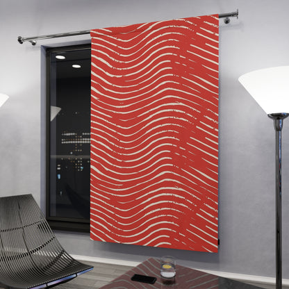 Scarlet Tide Window Curtain