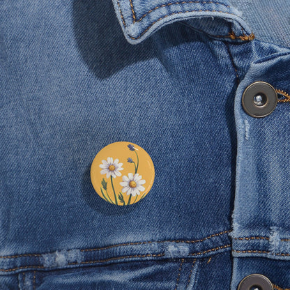 Spring Daisies Round Pins