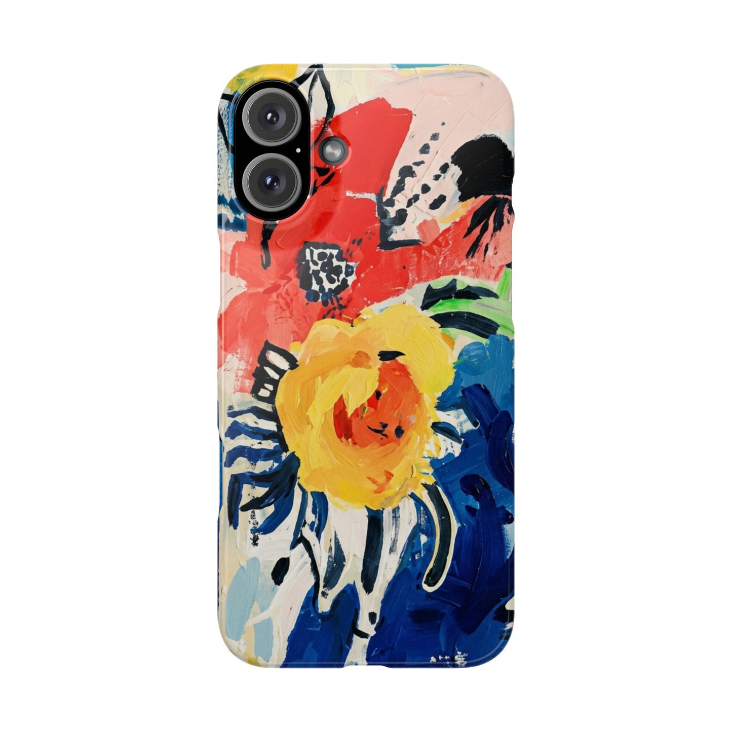 Abstract Flora Snap Phone Case