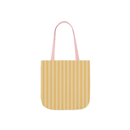 Buttercup Stripe Tote Bag with 5-Color Straps