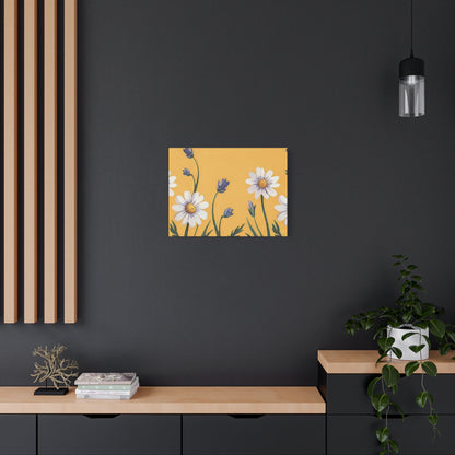 Spring Daisies Stretched Canvas Wall Art