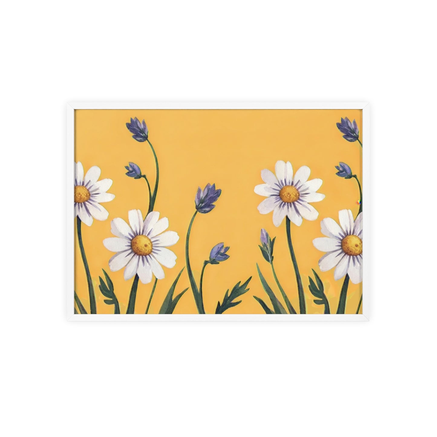 Spring Daisies Wood Framed Posters