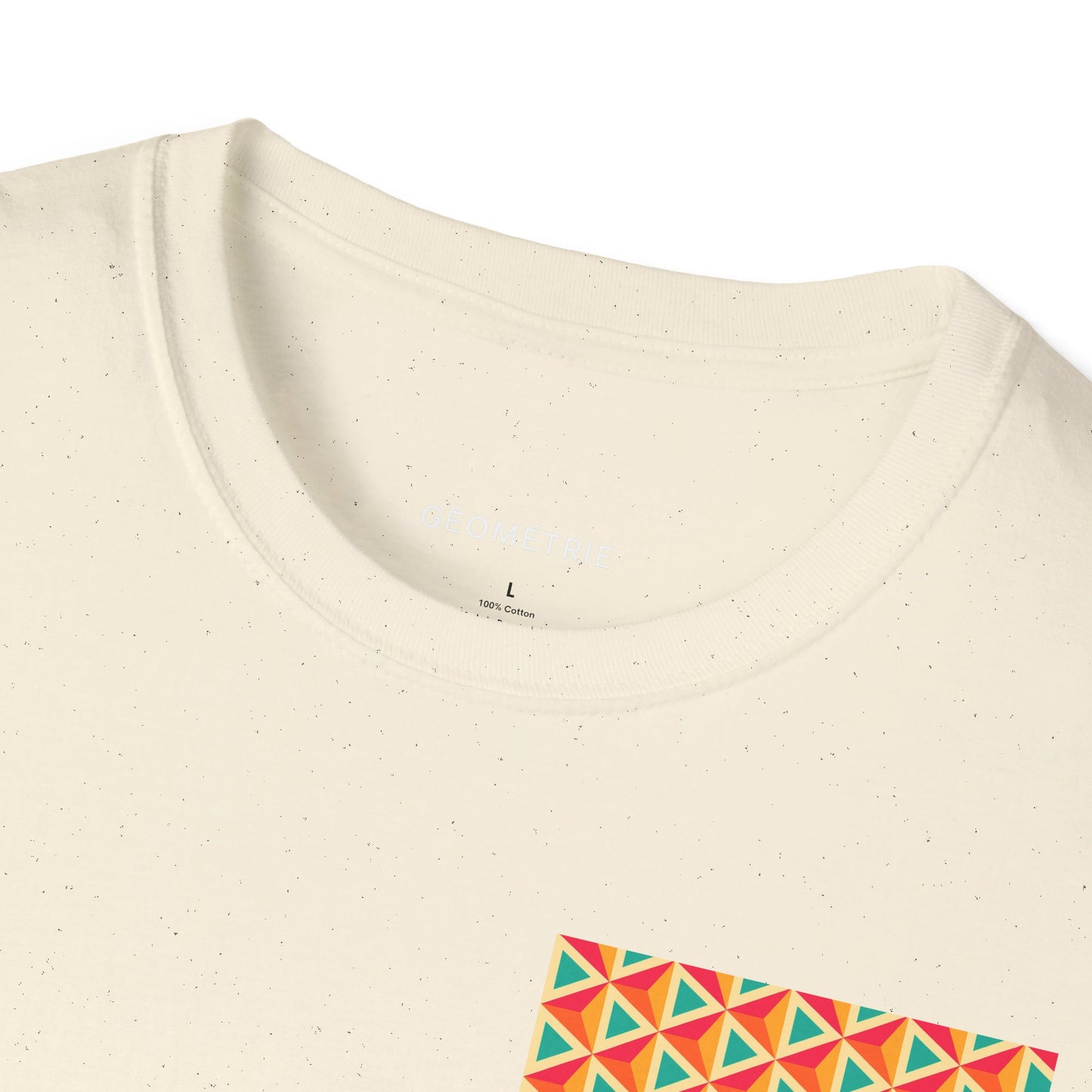 Geometric Pattern Unisex Softstyle T-Shirt, Casual Tee, Gift for Him/Her, Summer Wear, Trendy Streetwear, Cool Graphic Tee