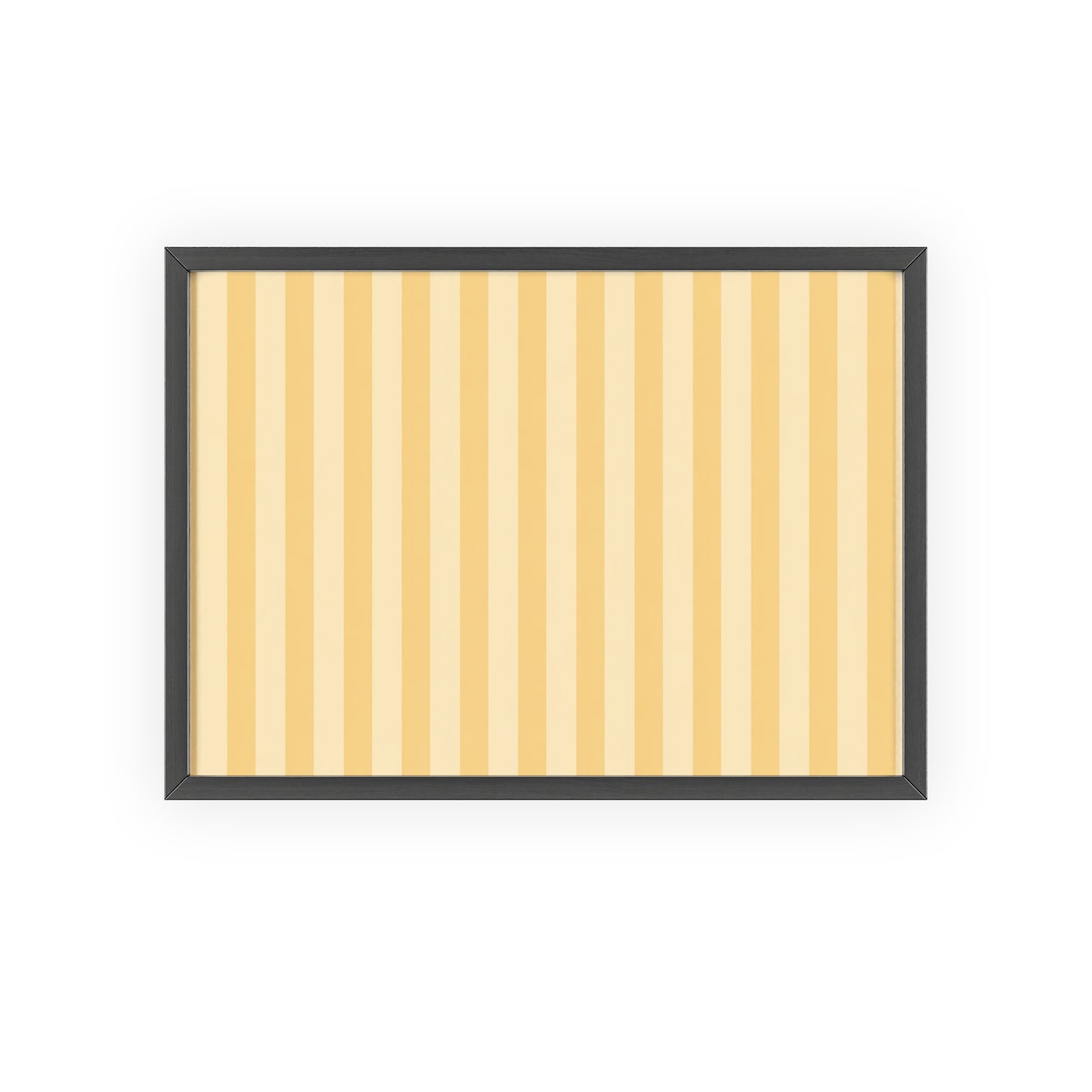 Buttercup Stripe Wood Framed Posters
