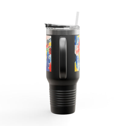 Abstract Flora 40oz Insulated Travel Mug