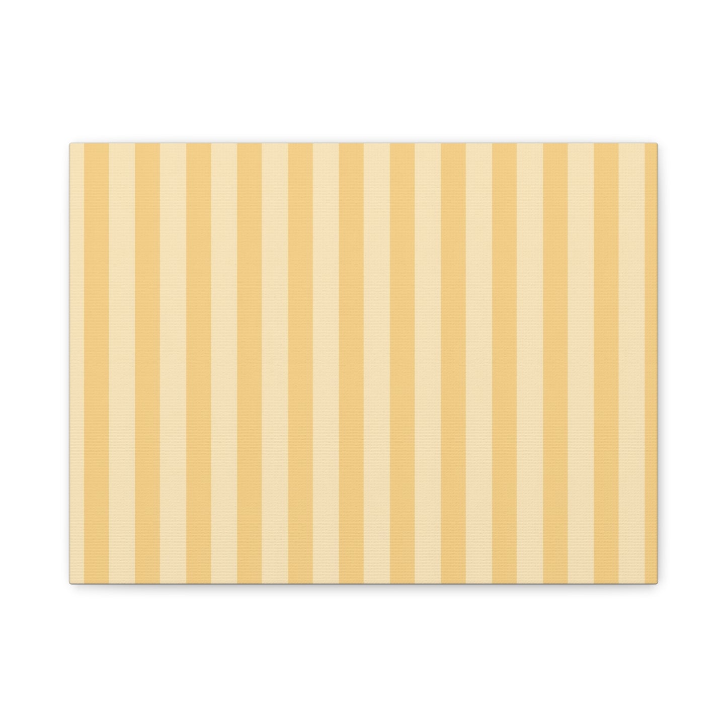 Buttercup Stripe Stretched Canvas Wall Art