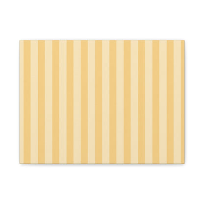 Buttercup Stripe Stretched Canvas Wall Art