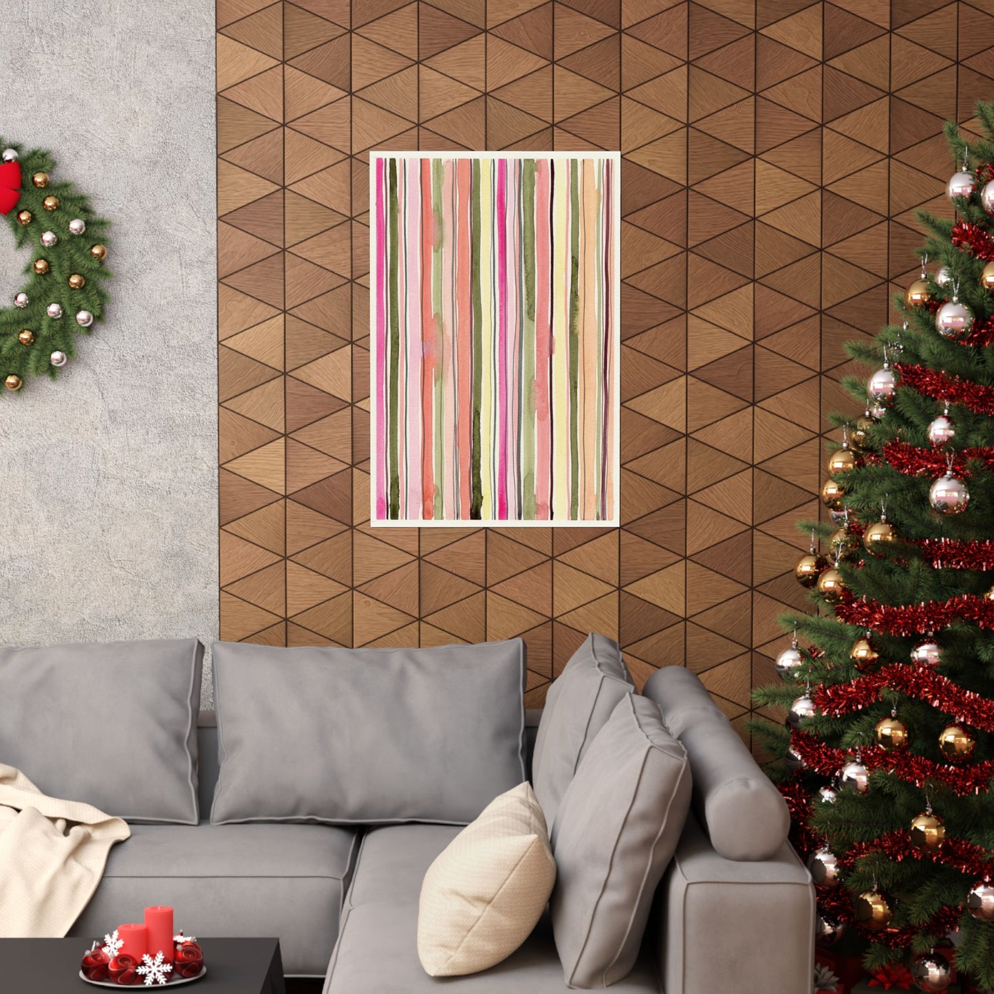 Summer Stripe Art Poster