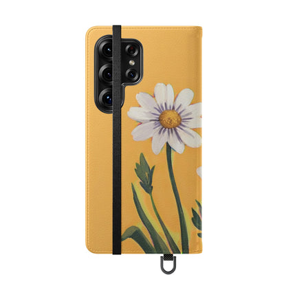 Spring Daisies Vegan Leather Flip Case