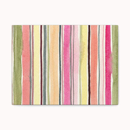 Summer Stripe Stretched Canvas Wall Art